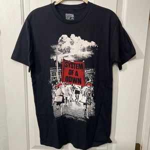 SYSTEM OF A DOWN Banner Marches T-shirt Men's Small